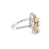 18K White Gold 0.71ct Fancy Colour Diamond Ring