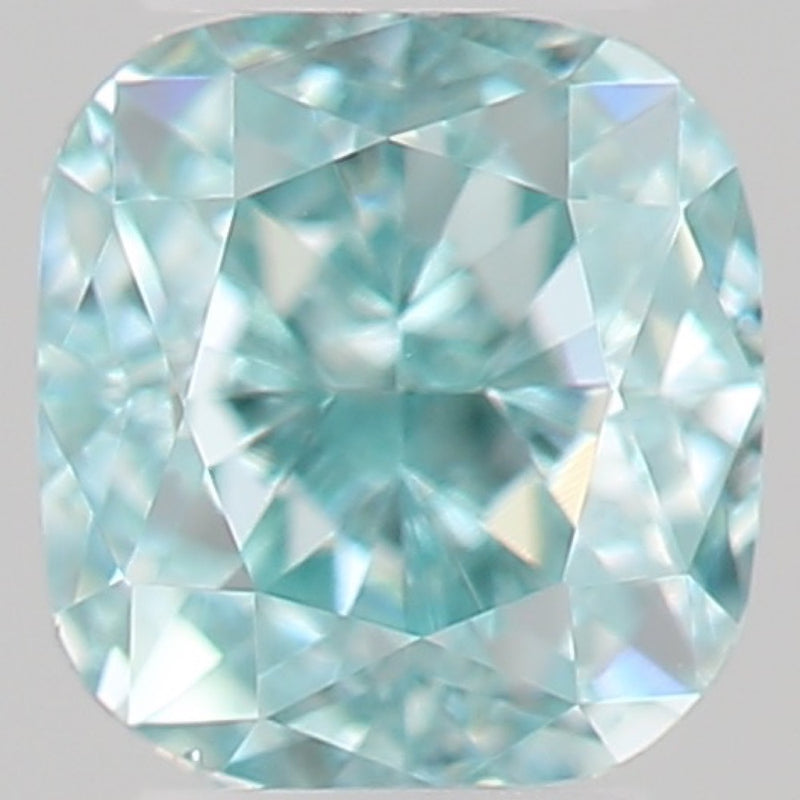 GIA 彩鑽 綠鑽 0.14ct Fancy Intense Blue-green