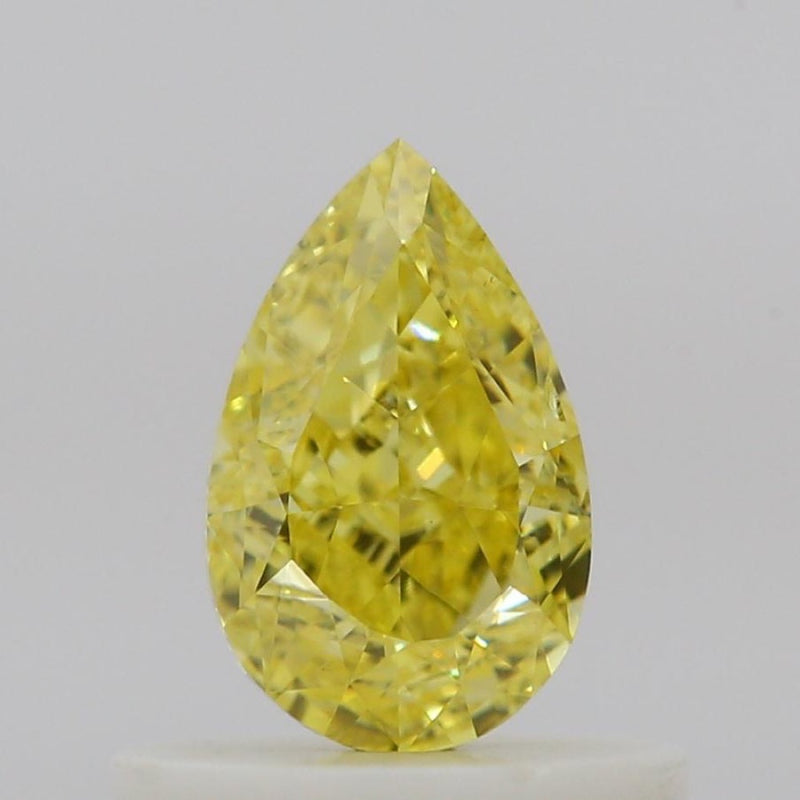 GIA 彩鑽 黃鑽 0.5ct Fancy Intense Yellow