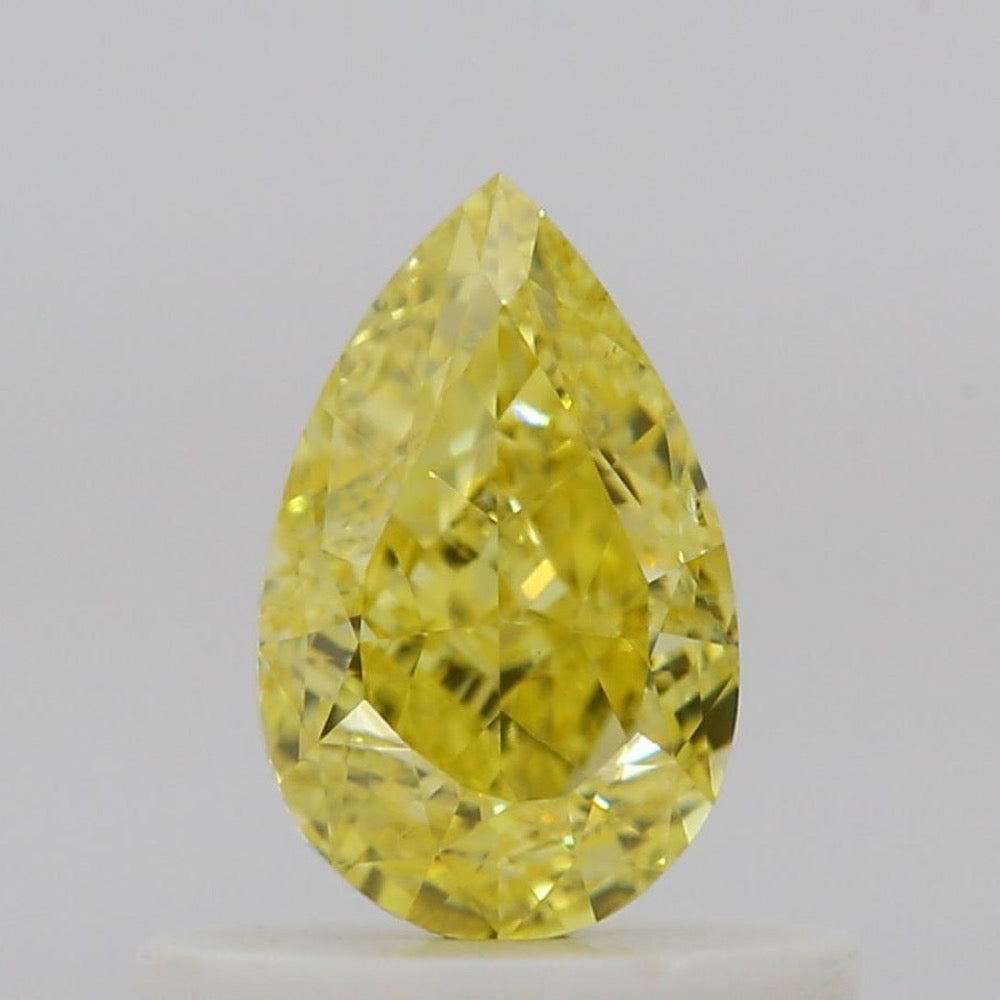 GIA 彩鑽 黃鑽 0.5ct Fancy Intense Yellow