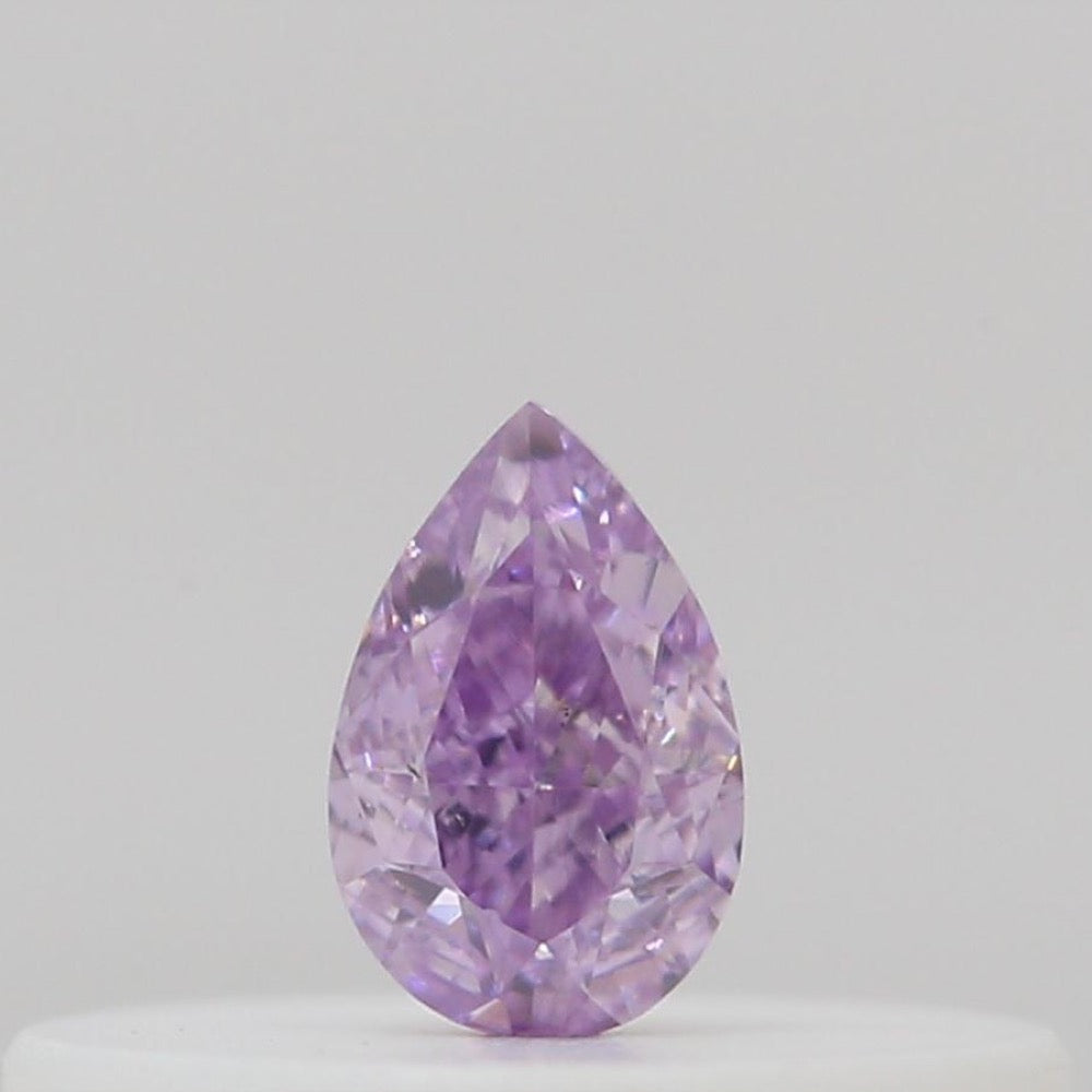 GIA 彩鑽 紫鑽 0.1ct Fancy Intense Pinkish Purple