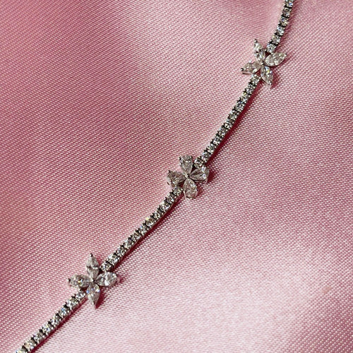 18K White Gold 1.08ct Diamond Bracelet