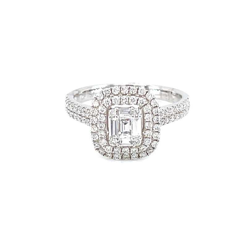 18K White Gold 0.17ct Diamond Ring