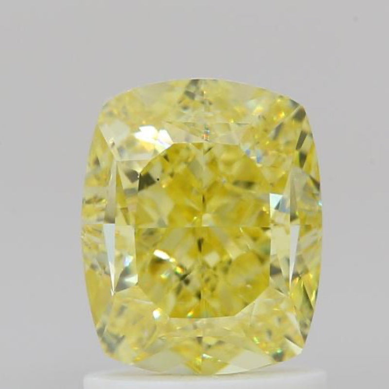 GIA 彩鑽 黃鑽 2.01ct Fancy Intense Yellow