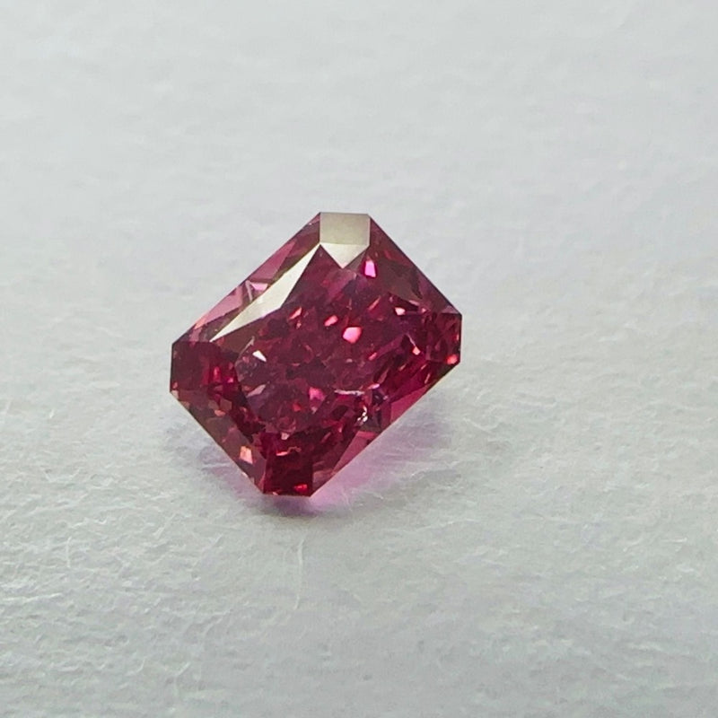 GIA 彩鑽 紅鑽 0.33ct Fancy Purplish Red