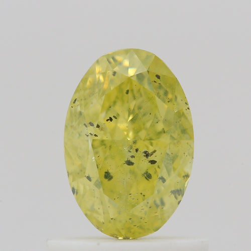 GIA 彩鑽 黃鑽 1.01ct Fancy Intense Greenish Yellow