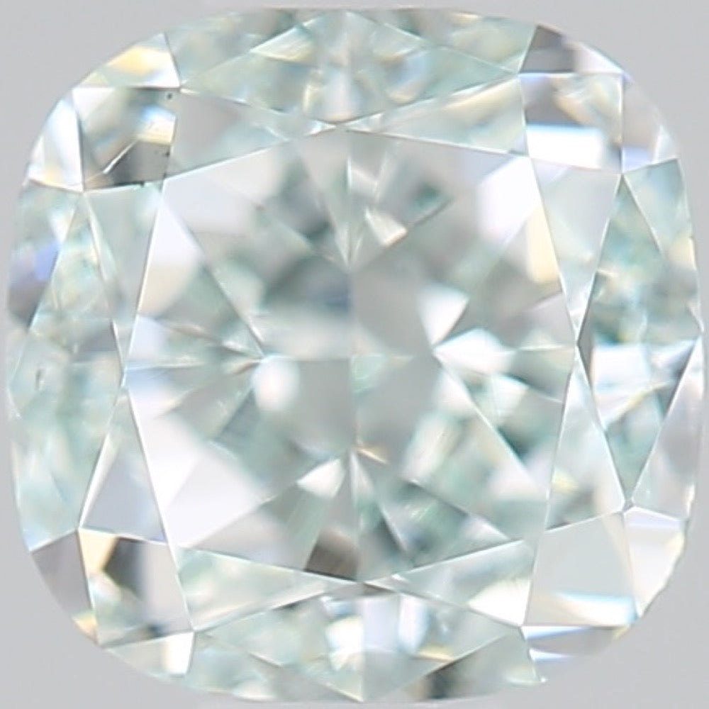 GIA 彩鑽 綠鑽 0.58ct Fancy Blue-green