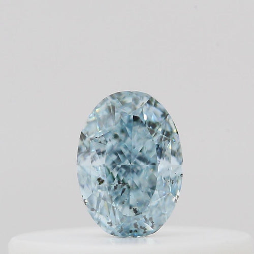 GIA Fancy Colour Diamond 0.12ct Fancy Intense Green-blue