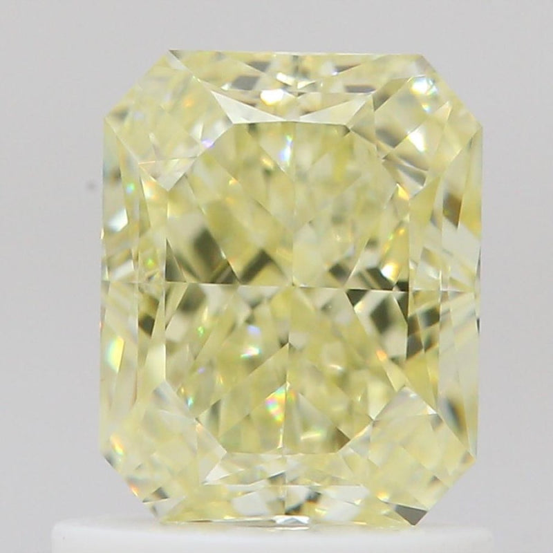 GIA 彩鑽 黃鑽 1.12ct Fancy Light Yellow