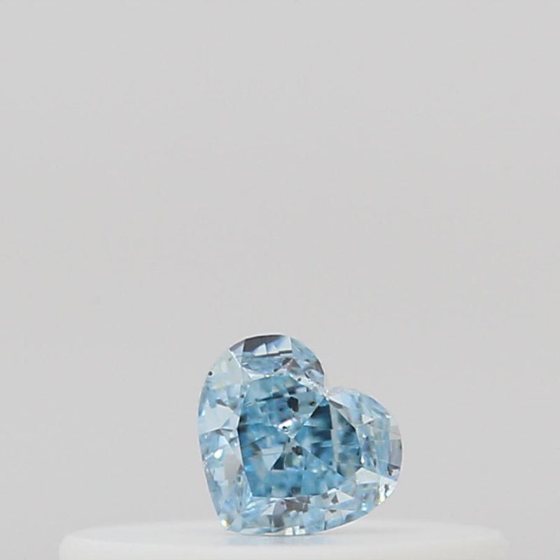 GIA 彩鑽 藍鑽 0.09ct Fancy Intense Green-blue