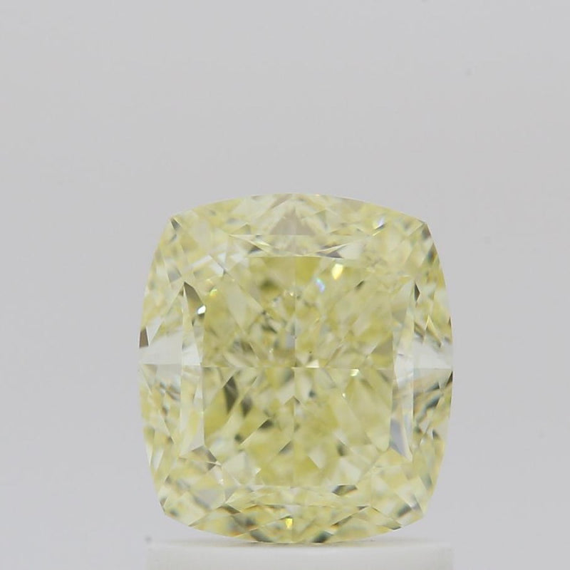 GIA 彩鑽 黃鑽 1.59ct Fancy Light Yellow