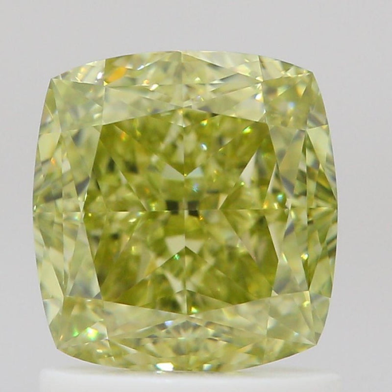 GIA 彩鑽 黃鑽 1.57ct Fancy Greenish Yellow