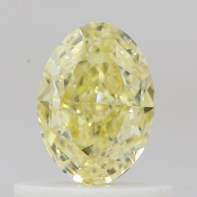 GIA 彩鑽 黃鑽 0.66ct Fancy Light Yellow