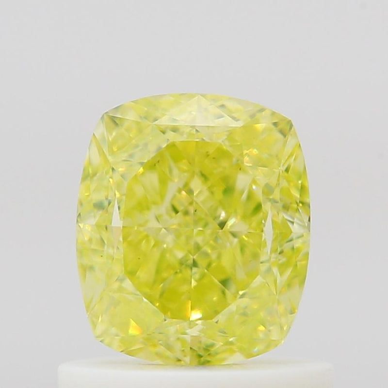 GIA 彩鑽 黃鑽 1ct Fancy Intense Greenish Yellow