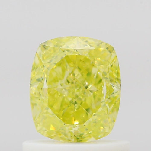 GIA 彩鑽 黃鑽 1ct Fancy Intense Greenish Yellow