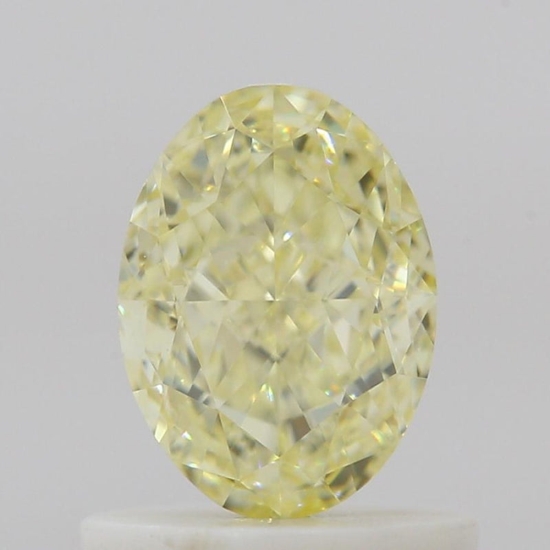 GIA 彩鑽 黃鑽 0.87ct Fancy Light Yellow