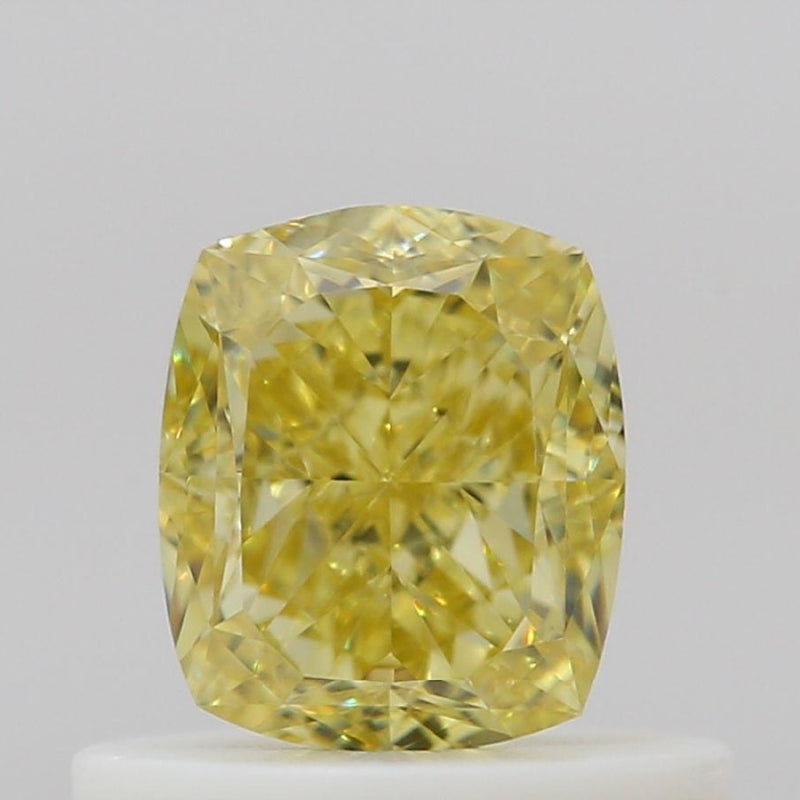 GIA 彩鑽 黃鑽 0.59ct Fancy Intense Yellow