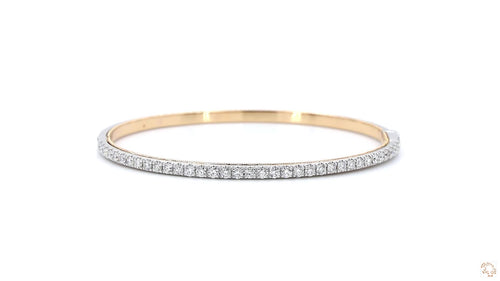 18K White Gold 1.26ct Diamond Bangle