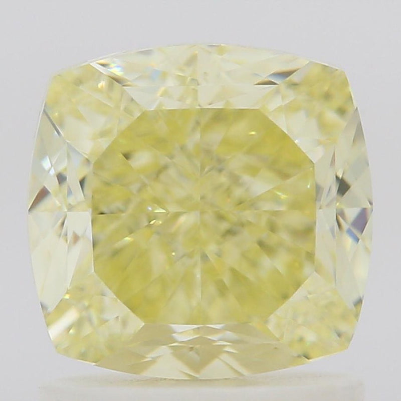 GIA 彩鑽 黃鑽 1.6ct Fancy Light Yellow