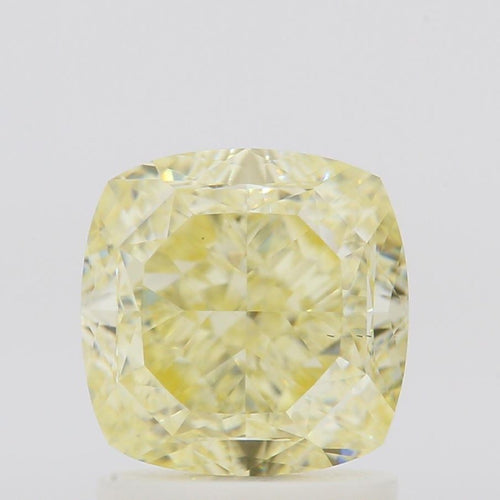 GIA 彩鑽 黃鑽 2.01ct Fancy Light Yellow