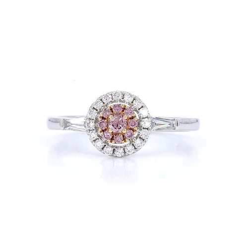 Platinum 0.12ct Pink Diamond Ring