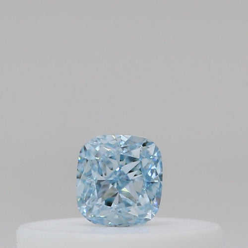 GIA 彩鑽 藍鑽 0.1ct Fancy Intense Green-blue