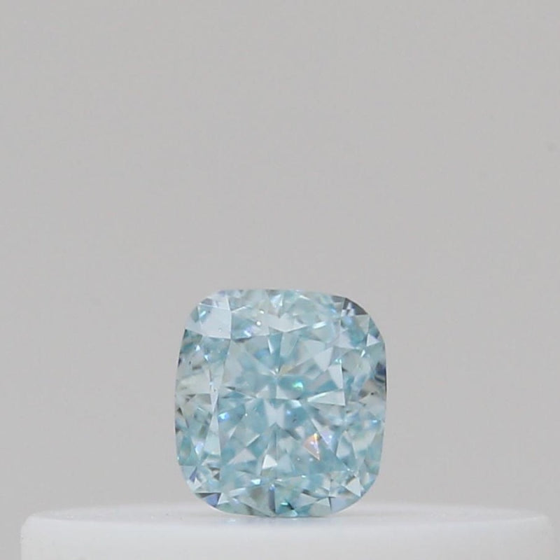 GIA 彩鑽 綠鑽 0.1ct Fancy Intense Blue-green