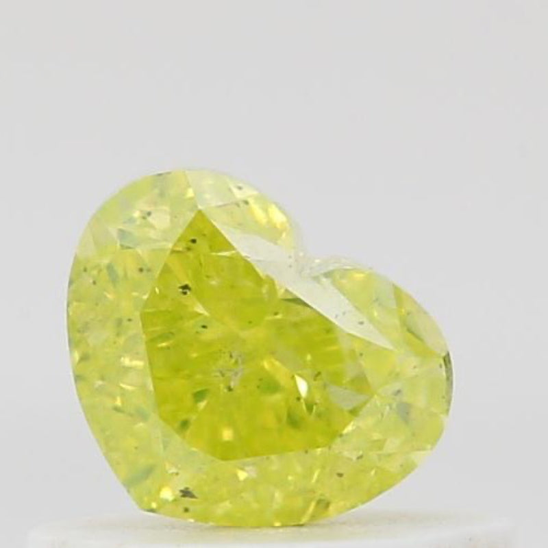 GIA 彩鑽 黃鑽 0.54ct Fancy Intense Green-yellow