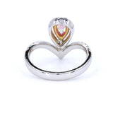 18K White Gold 0.15ct Pink Diamond Ring