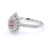 0.12ct Pink Diamond Ring - angle 2