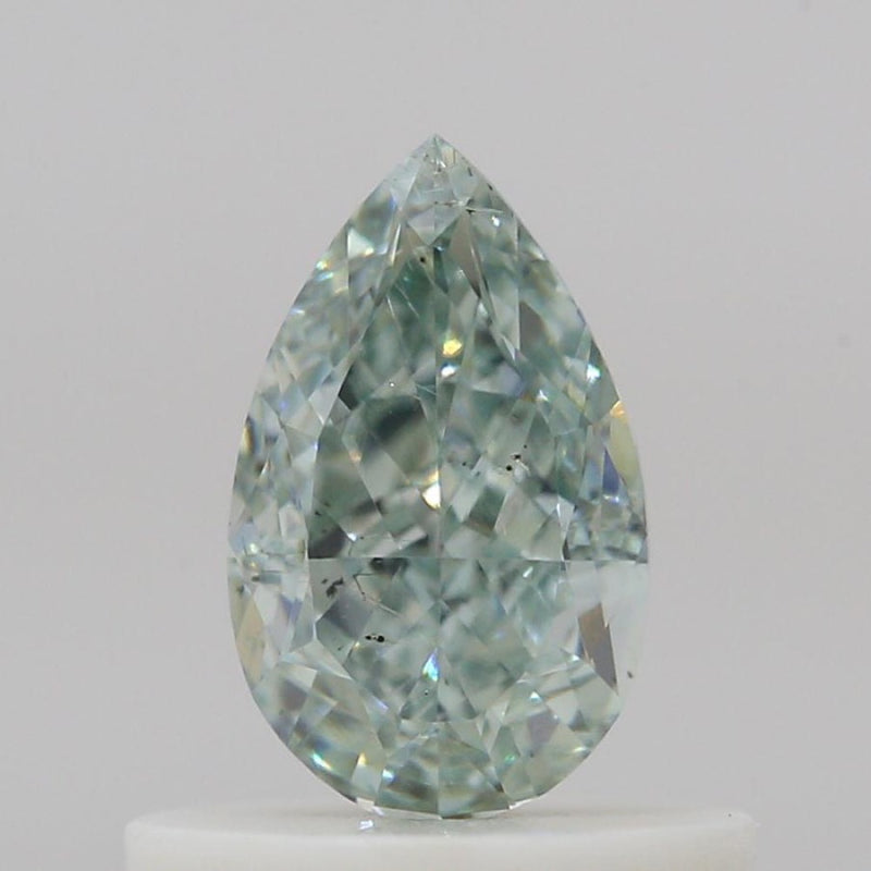GIA 彩鑽 綠鑽 0.53ct Fancy Intense Bluish Green