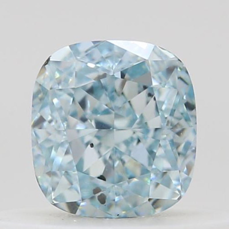 GIA 彩鑽 綠鑽 0.37ct Fancy Intense Blue-green