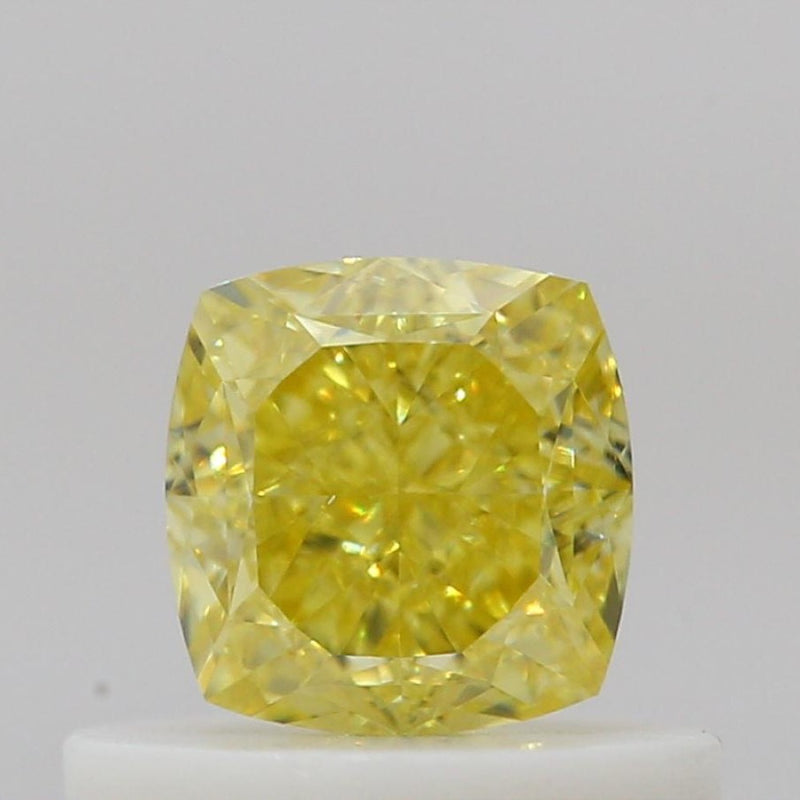 GIA 彩鑽 黃鑽 0.53ct Fancy Intense Yellow
