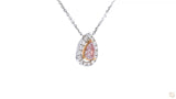 18K白金 0.25ct Fancy Light Pink 粉紅鑽吊咀