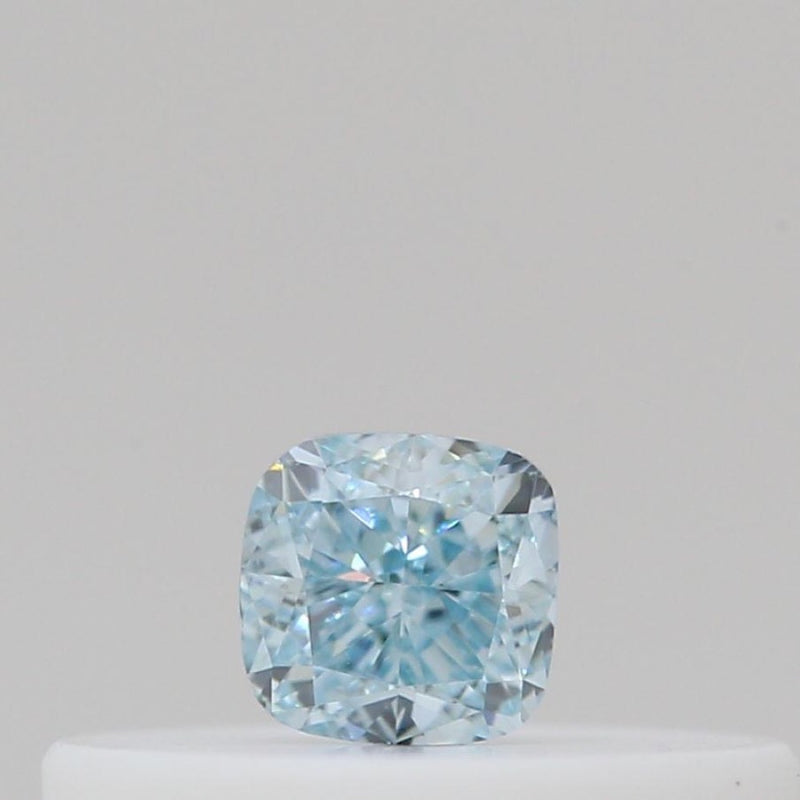 GIA 彩鑽 綠鑽 0.1ct Fancy Intense Blue-green