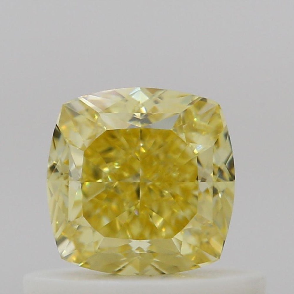 GIA 彩鑽 黃鑽 0.64ct Fancy Intense Yellow