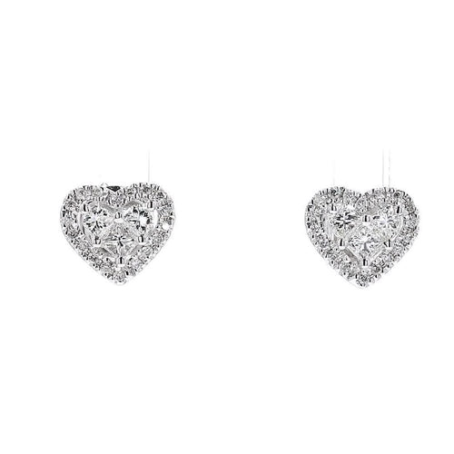 18K White Gold 0.365ct Diamond Earrings
