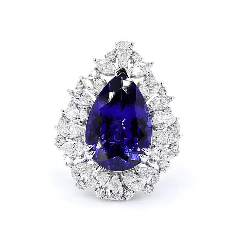 18K白金 7.57ct 寶石戒指