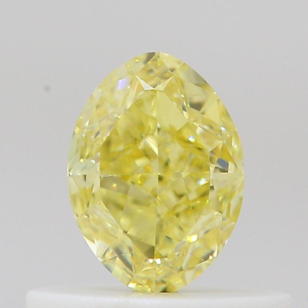 GIA 彩鑽 黃鑽 0.5ct Fancy Intense Yellow