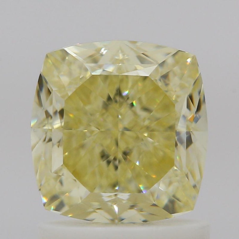 GIA 彩鑽 黃鑽 1.56ct Fancy Light Yellow