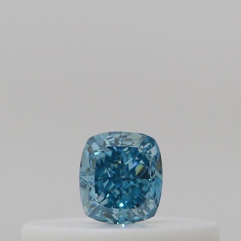 GIA 彩鑽 藍鑽 0.1ct Fancy Vivid Green-blue