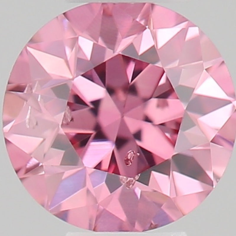 GIA 彩鑽 粉紅鑽 0.16ct Fancy Vivid Purplish Pink