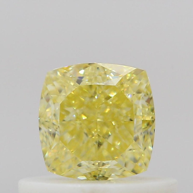 GIA 彩鑽 黃鑽 0.57ct Fancy Intense Yellow