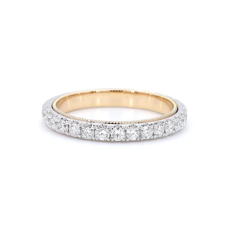 18K Two-Tone Gold 0.64ct Diamond Ring