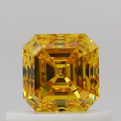 GIA Fancy Colour Diamond 0.51ct Fancy Vivid Orangy Yellow