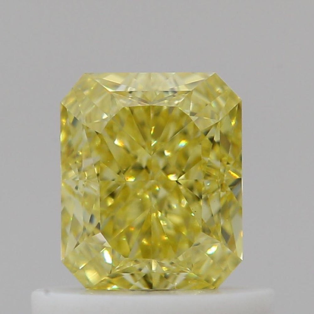 GIA 彩鑽 黃鑽 0.73ct Fancy Intense Yellow