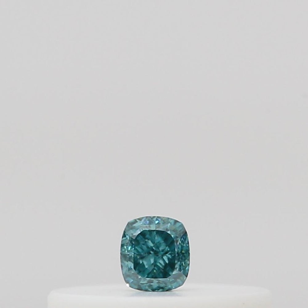 GIA 彩鑽 綠鑽 0.05ct Fancy Vivid Blue-green