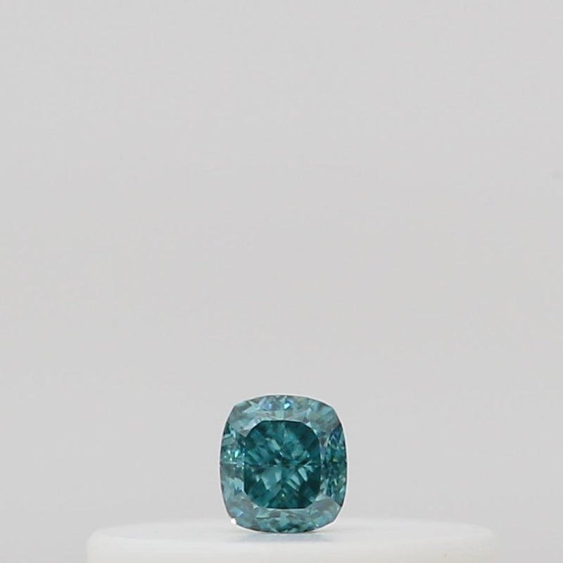 GIA 彩鑽 綠鑽 0.05ct Fancy Vivid Blue-green