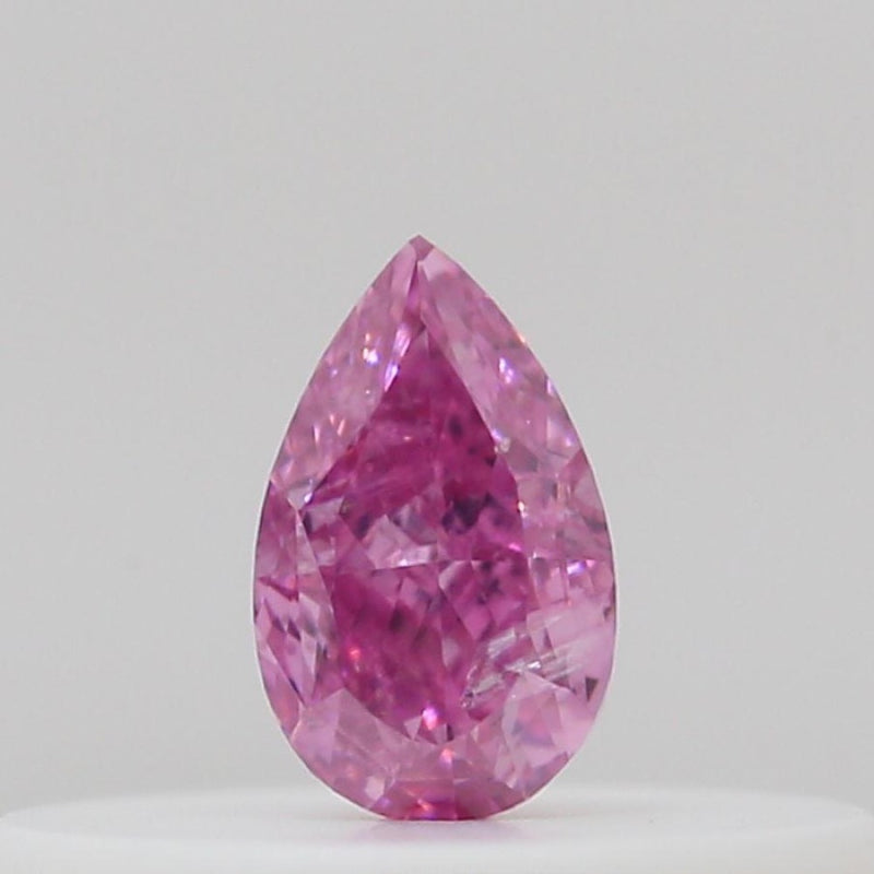 GIA 彩鑽 粉紅鑽 0.11ct Fancy Vivid Purplish Pink