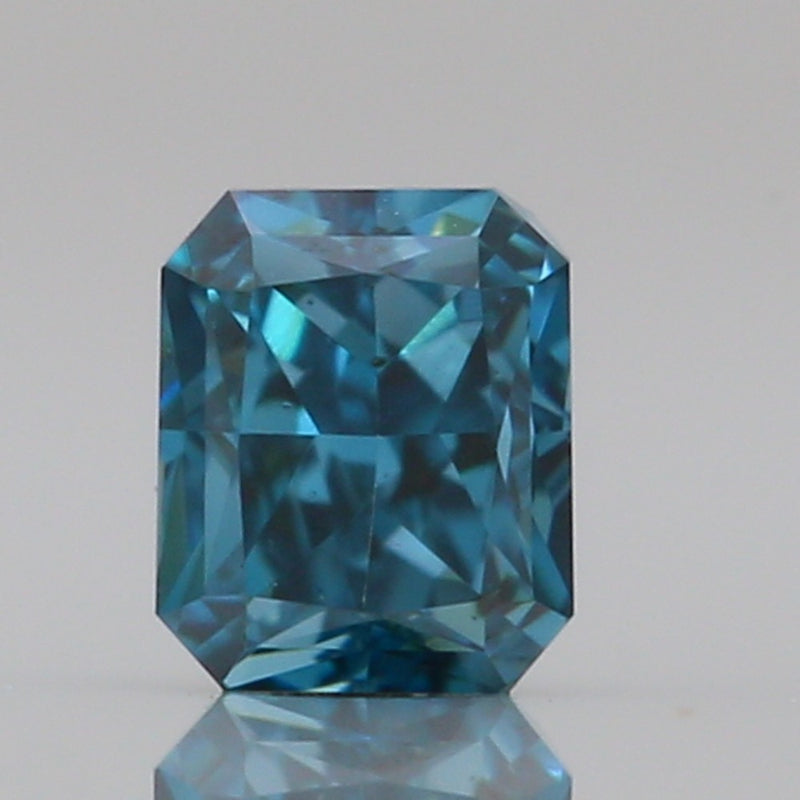 GIA 彩鑽 藍鑽 0.05ct Fancy Deep Green-blue